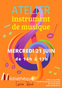 Atelier instruments de musique 21 juin