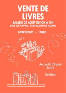 Vente de livres au profit du TÉLÉTHON