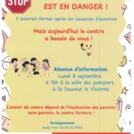 LE CENTRE DE LOISIRS EST EN DANGER !