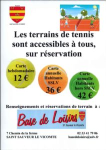 TERRAINS DE TENNIS