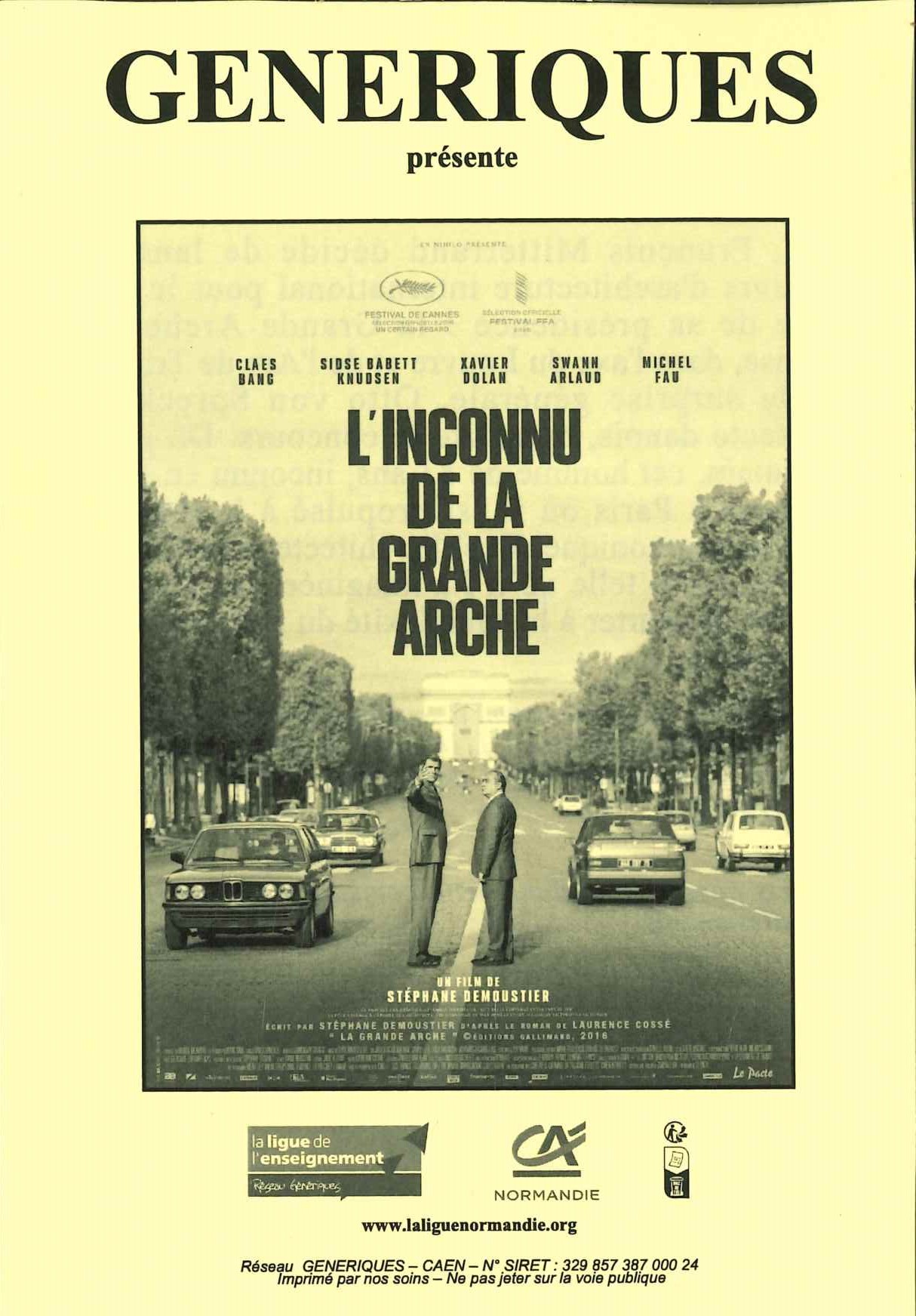 L&rsquo;inconnu de la grande arche