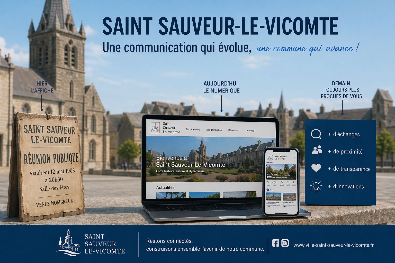 Evolution de la communication sur la commune
