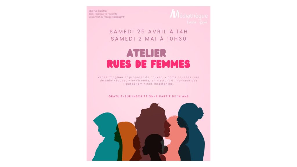 Atelier : Rues de Femmes à la Médiathèque