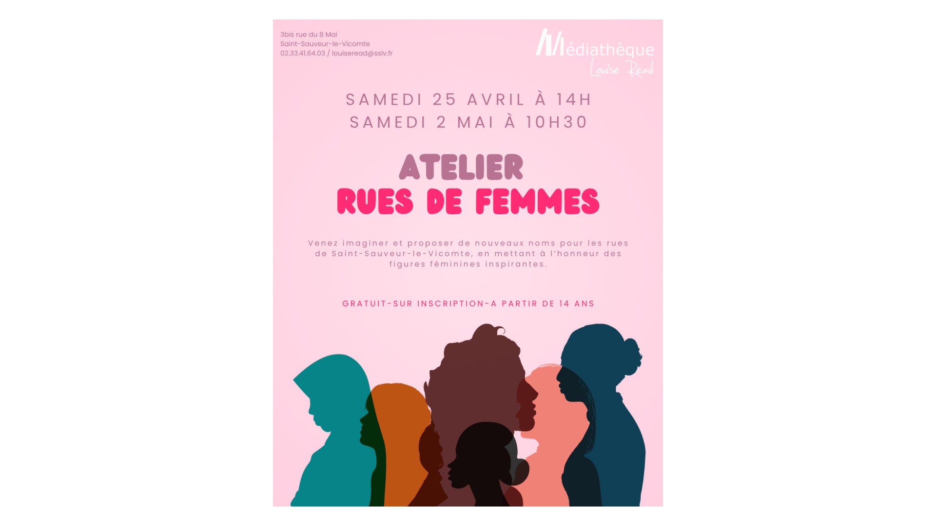 Atelier : Rues de Femmes à la Médiathèque