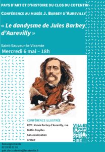 Conférence : Le dandysme : Barbey d’Aurevilly