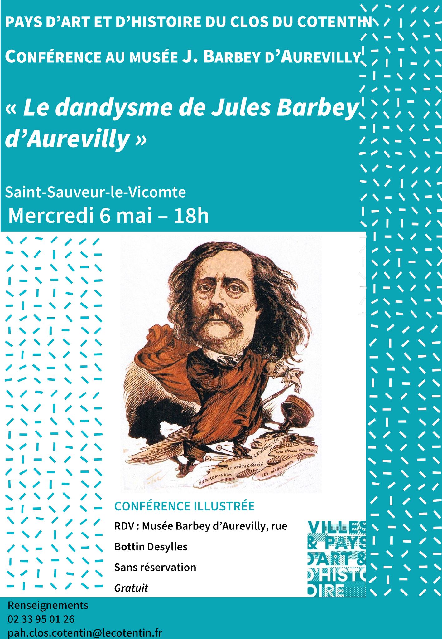 Conférence : Le dandysme : Barbey d’Aurevilly