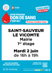 Don de sang à Saint-Sauveur-le-Vicomte :