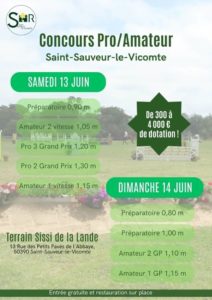 Concours hippique à Saint-Sauveur-le-Vicomte