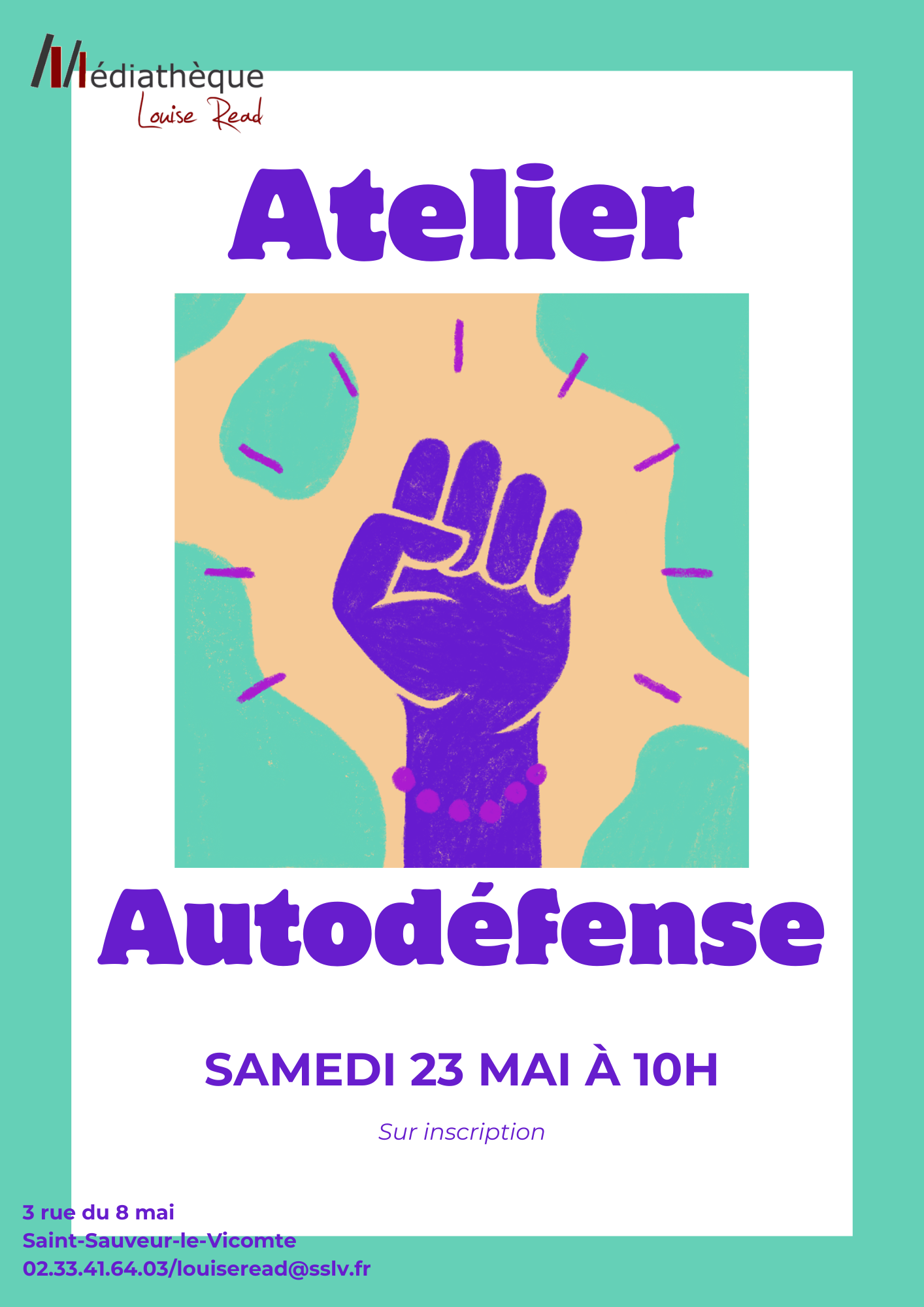 Atelier d&rsquo;autodéfense à la Médiathèque
