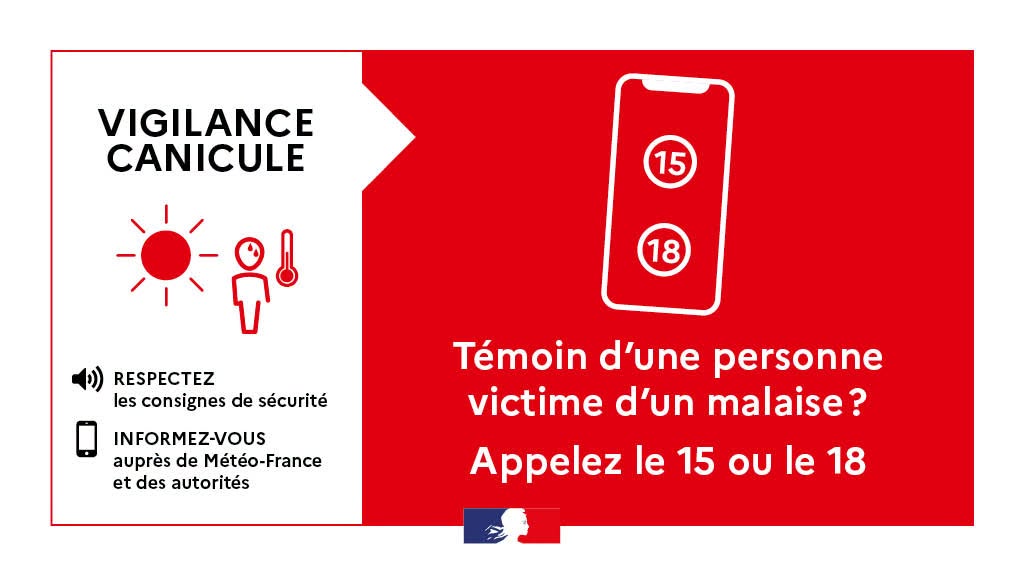 ⚠️Vigilance ROUGE canicule dans la Manche ⚠️