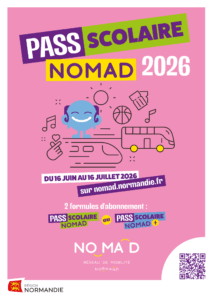 Inscriptions au transport scolaire NOMAD 2026-2027