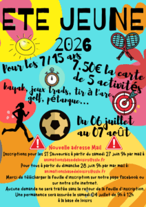 BDL Été Jeune 2026 : inscrivez vos enfants !