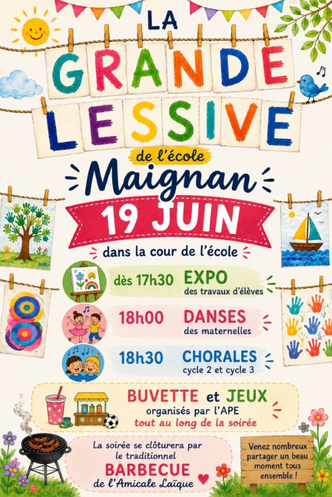 Fête de l&rsquo;école Jacqueline Maignan le 19 juin !