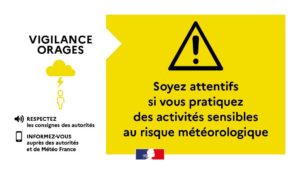 Vigilance orages et canicule : restez prudents !