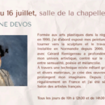 Exposition Delphine Devos salle de la chapelle