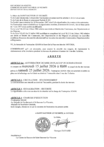 Travaux de peinture : stationnement interdit