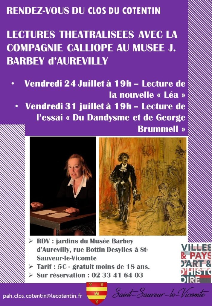 Lectures théâtralisées au Musée Barbey d’Aurevilly