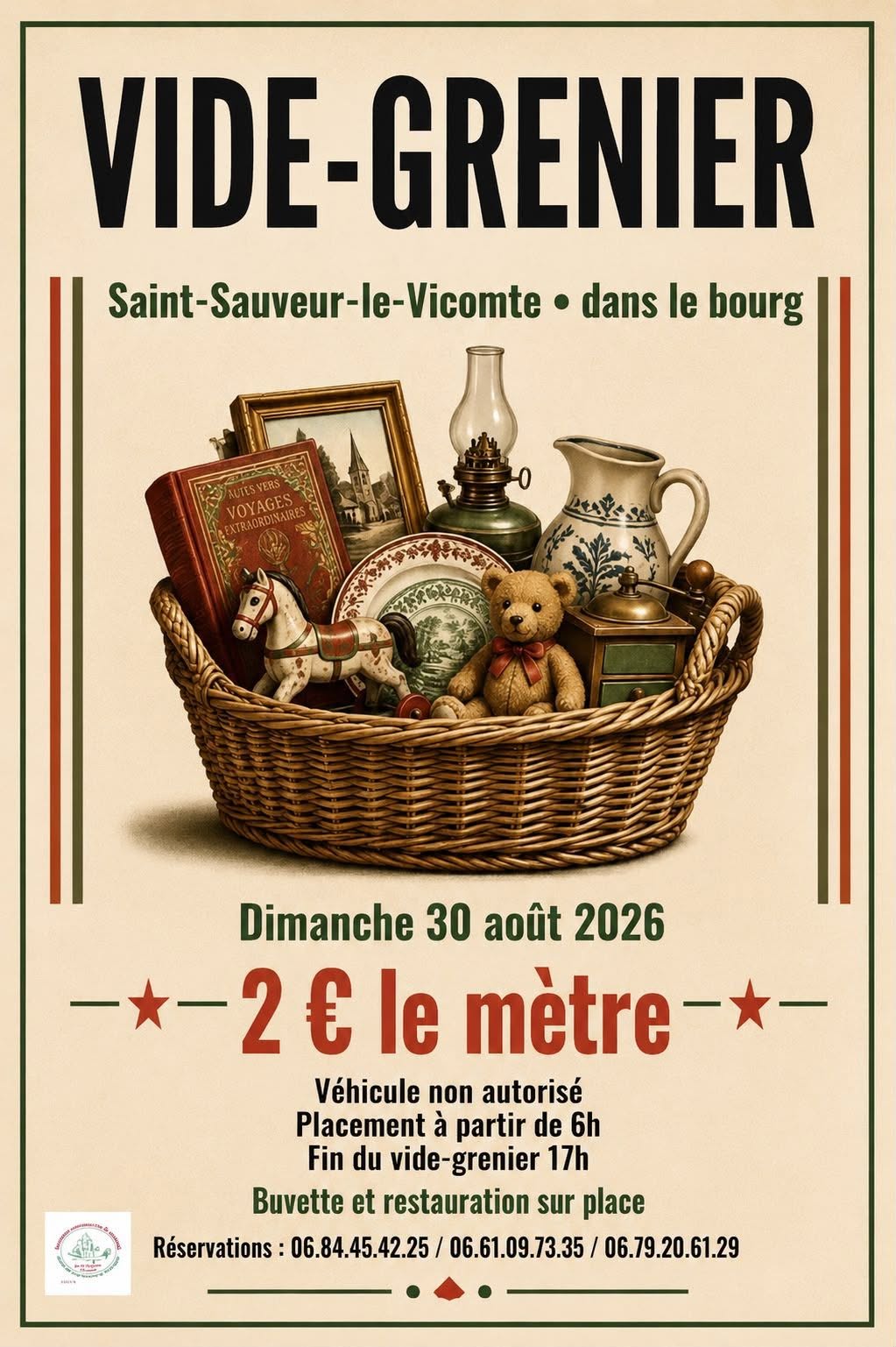 Grand vide-grenier à Saint-Sauveur-le-Vicomte !