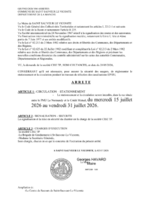 Travaux : Circulation et arrêt bus modifiés