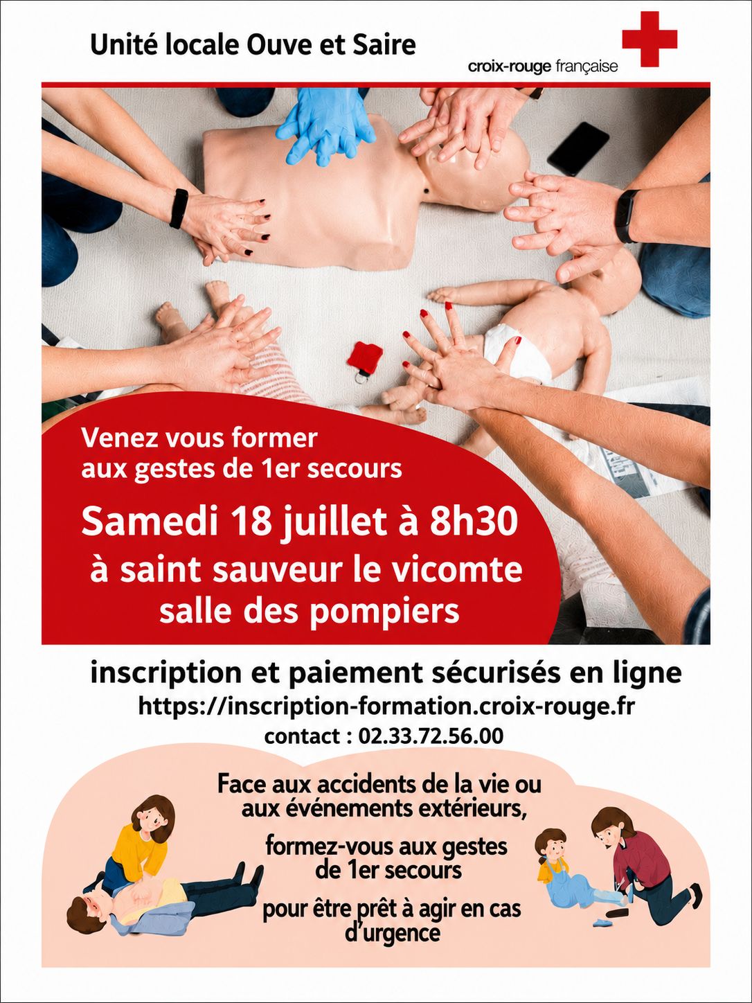 Formation gestes de 1er secours : inscrivez-vous !