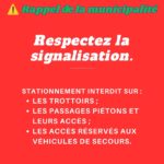 Stationnement interdit : rappel important