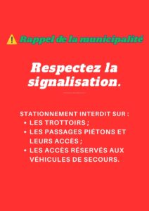 Stationnement interdit : rappel important