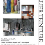 Atelier de teinture végétale avec Clara Maugin