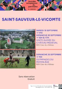 Journées du patrimoine à Saint-Sauveur-le-Vicomte